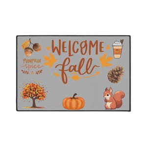 Fall Welcome Floor Mat: Heavy Duty Autumn Entry Rug