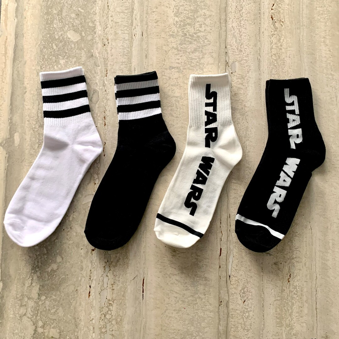 Star Wars Herren Socken 5er Pack – Crew Socken Mit Charakter-Designs, Größe 44-47