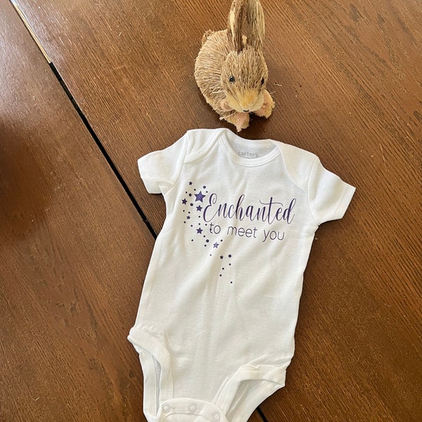 Enchanted to Meet You Baby Bodysuit|Baby Shower Gift|Swiftie One piece|Swiftie Gerber Onesie®|Little Swiftie|Swift baby clothes|Eras Baby