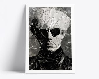 Plakat Andy'ego Warhola | Wydruk artystyczny kultowego artysty | Kolaż z gazet i magazynów