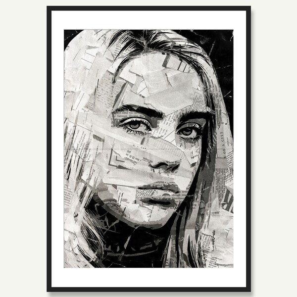Billie Eilish Printable Poster Etsy