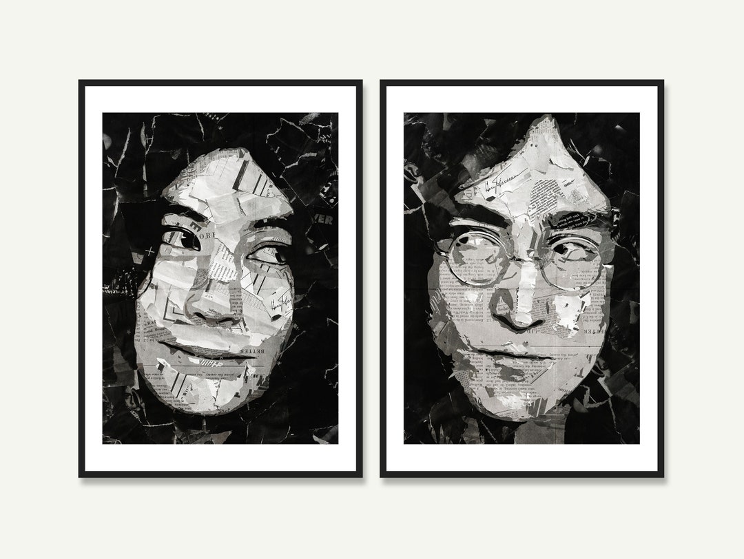 John & Yoko Print Music Legend Poster Music Artist Wall Art Gift for