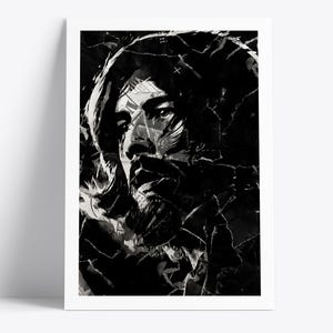John Bonham Led Zeppelin Poster | Music Legend Art Print | Newspaper & Magazine Collage