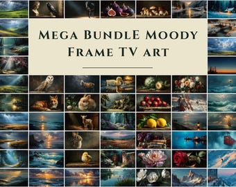 Moody Mega Frame TV Art Bundle: Lifetime Access, Vintage Oil Painting Collection