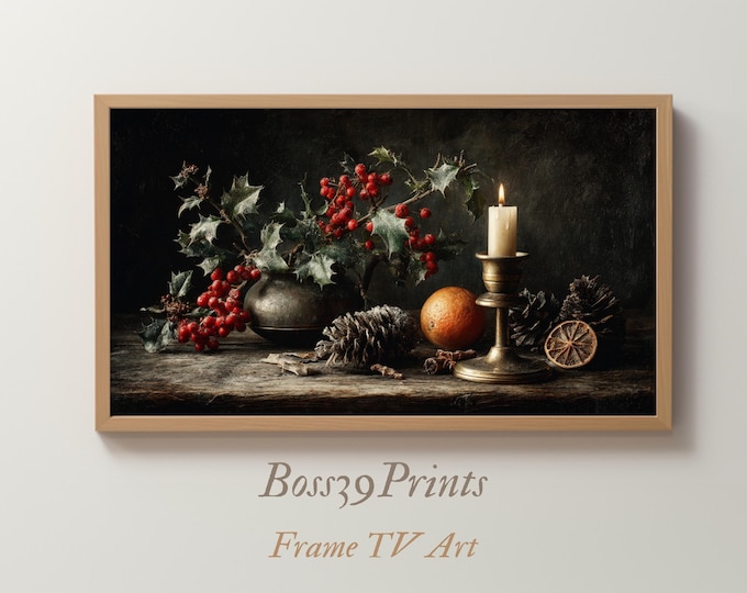 Winter Holiday Still Life | Moody Frame TV Art #4-9