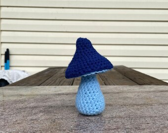 Crocheted Pointed Cap Mushroom