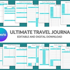 Travel Journal, Adventure Journal, Traveling Journal, Camping Journal, Camper Notebook, Custom Journal, Camping Gift, Trip Planner