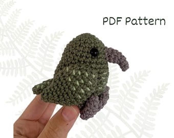 Padrão de crochê NZ Kea Parrot: Amigurumi de pássaros da Nova Zelândia (PDF digital)