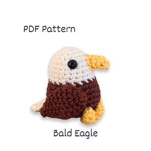 Bald Eagle Crochet Pattern: Amigurumi Bird Plushie (PDF Pattern)