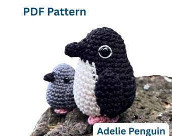 Adélie Penguin Crochet Pattern, Bird Amigurumi (PDF Pattern)