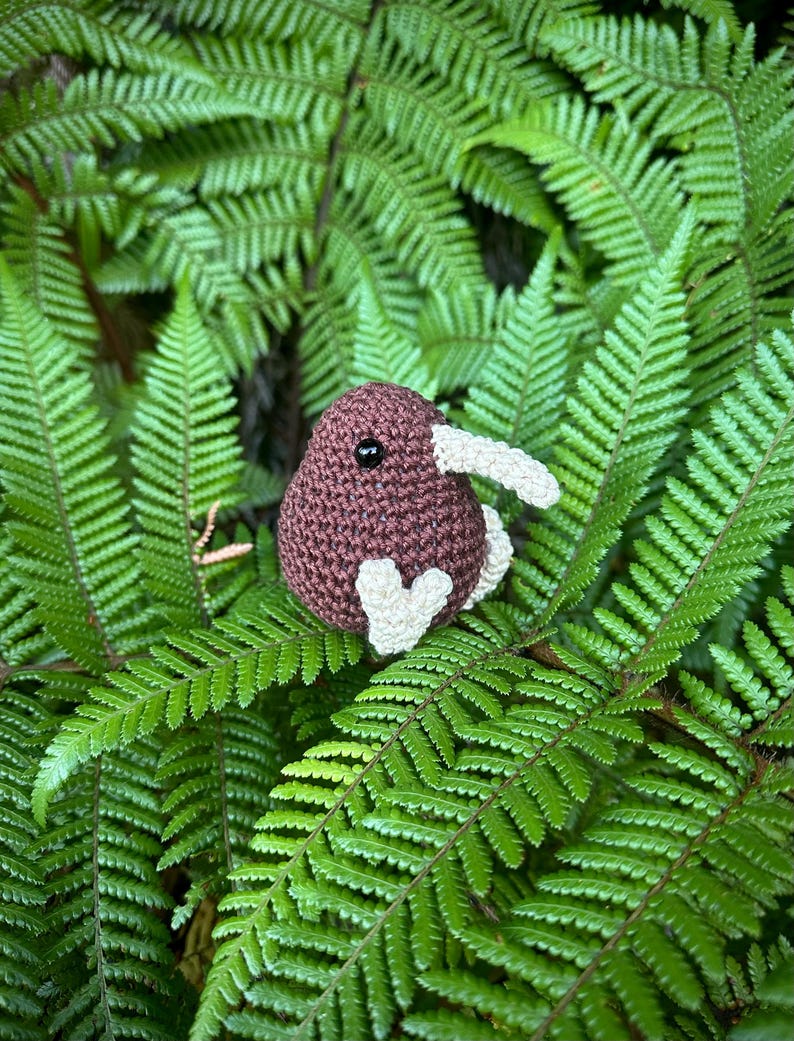 ニュージーランドのキウイ鳥の編み図：あみぐるみぬいぐるみ（PDFダウンロード） 画像 2
