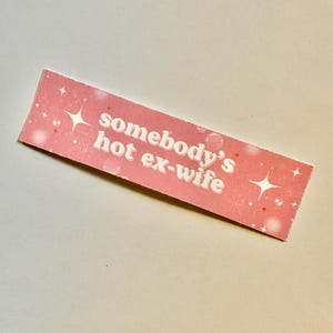 Ex wife vinyl sticker cute funny decal divorce gift girls ex wifey divorce court gift divorcee girly laptop water bottle notebook present