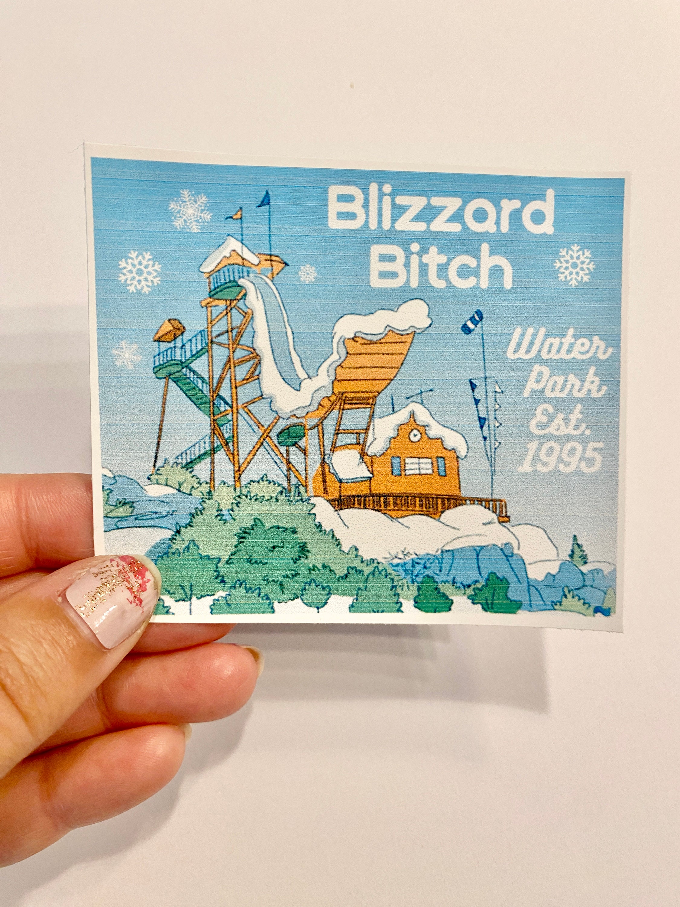 Blizzard Beach Sticker Art Disney Adult Water Park Orlando Cast Member ...