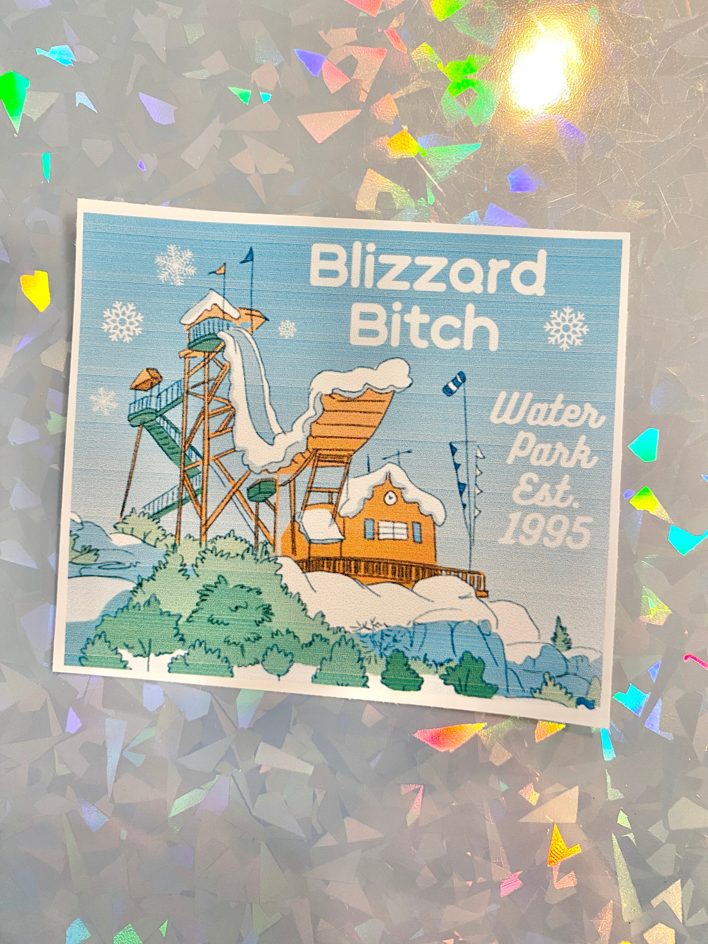 Blizzard Beach Sticker Art Disney Adult Water Park Orlando Cast Member ...