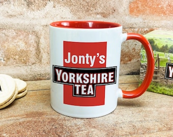 Yorkshire Tea - Personalised Ceramic Mug Northern Regional Gift, Perfect for Friend and Family.