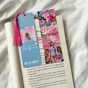 Marcapáginas de amante / Marcapáginas de romance / TSwift / Amor / Regalo de libro / Amante de los libros / Marcapáginas de collage / Lector