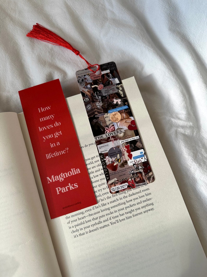 Magnolia Parks Bookmark Romance Bookmark Magnolia Parks Universe Daisy Haites Book Gift Book Lover Collage Bookmark Reader zdjęcie 3