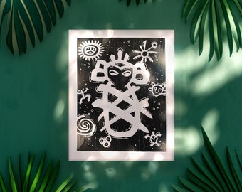 Taino Tribal Symbols, Arawak Poeple Petroglyphs Art
