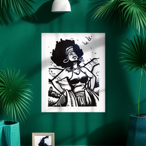 Puerto Rican Wall Art Home Decor Bomba y Plena Handmade Print