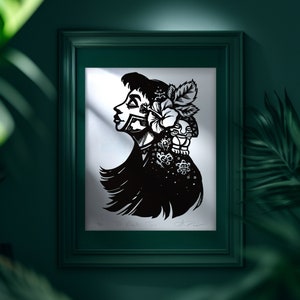 Beautifull Taino Woman Art, Female Arawak Indian Artwork
