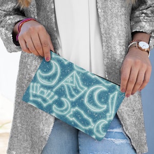 Boricua en la Luna Clutch Bag, Puerto Rico FLag Geschenk