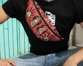 Puerto Rico Vejigante Mask Fanny Pack, Boricua Gift