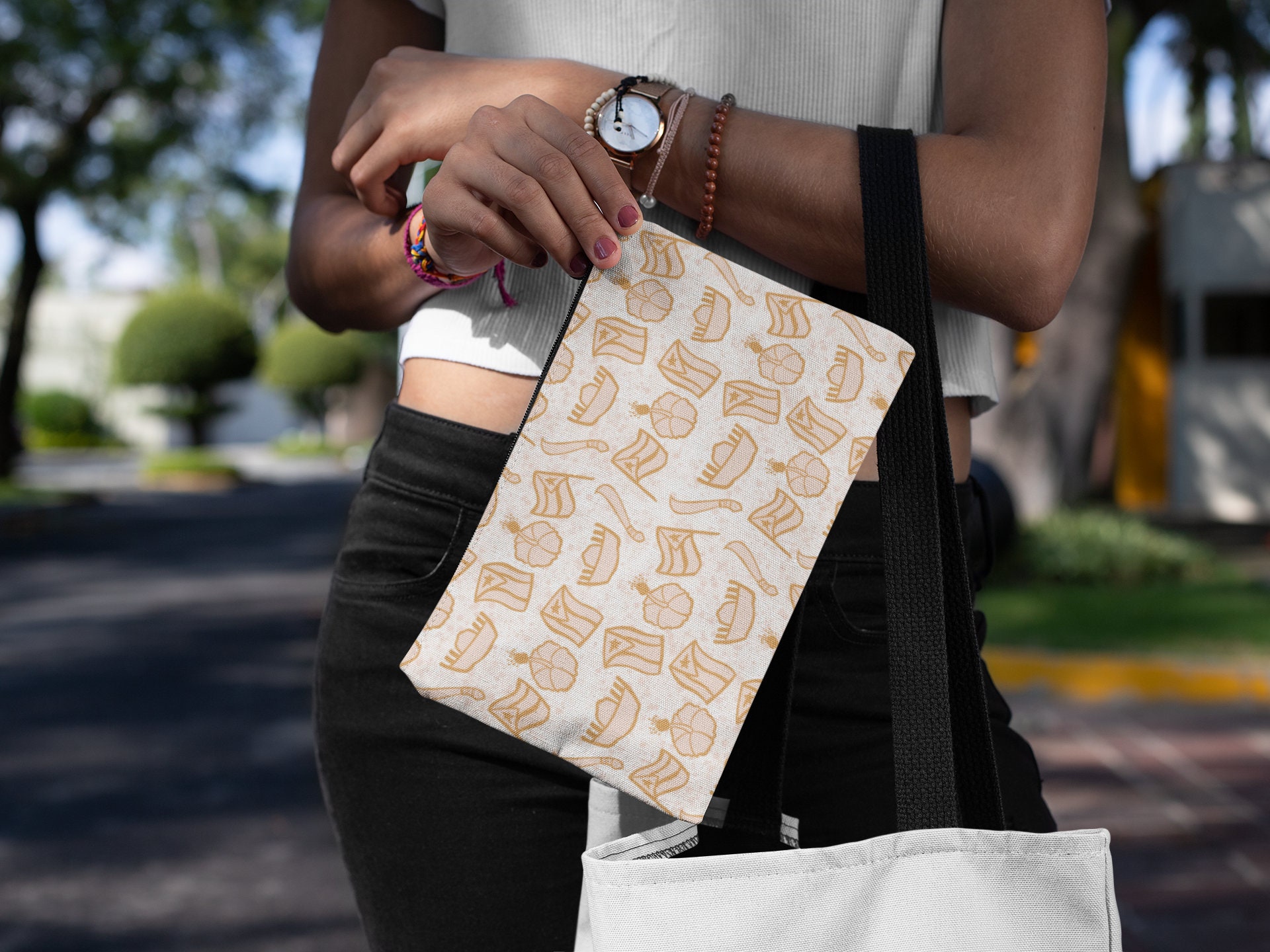 Puerto Rican Jibarita Clutch Bag, Old San Juan Gift