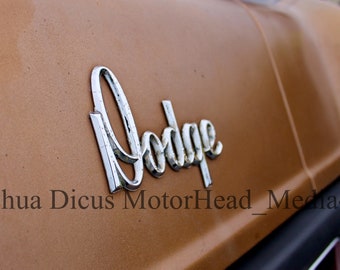 Classic Dodge Trunk  Badge Digital Download Photography
