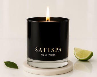 Bergamot Candle | Ebonny Bergamot Soy Candle • Clean Burn • Long-Lasting • Hand Poured • Citrus Amber • Gift  • 8 oz