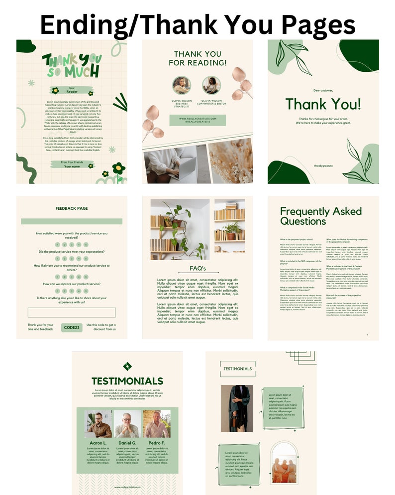 Ebook Template for Coaches Course Creator Ebook Workbook - Etsy