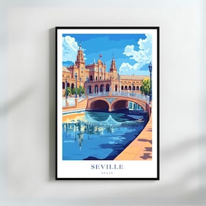 Andalusien Spanien Wandbild Spanien Wandbild Spanien Geburtstagsgeschenk Andalusien Architektur Wandkunst