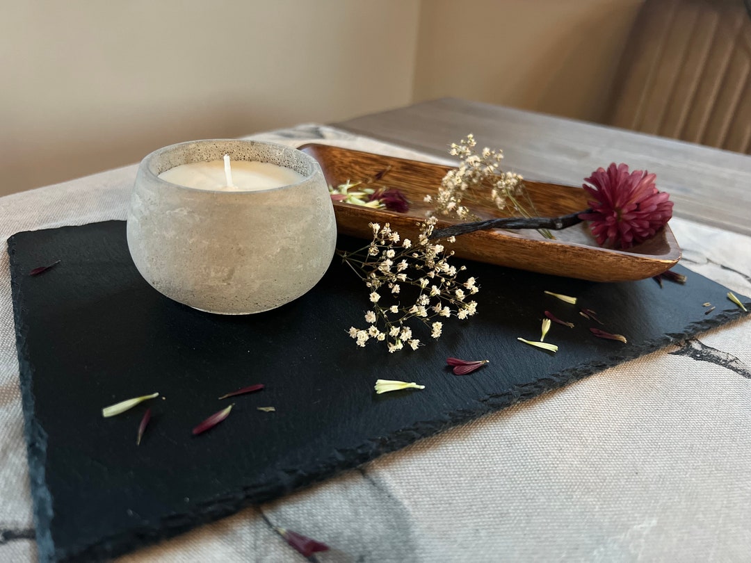 BALIVA Lumiora Snowball Kerze - Handgemachte Sojawachs Kerze Mit Spiraleffekt