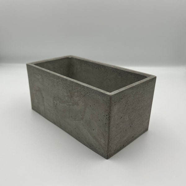 Beton Blumentopf | Übertopf | Handmade | Blumentopf Eckig | Blumentopf Rechteckig