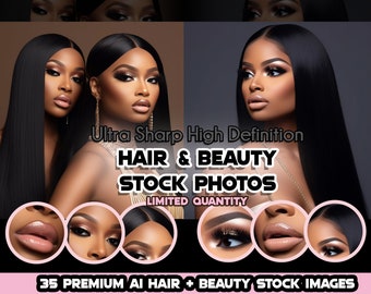 Best Stock Images, Beauty Stock Photos, Hair Stock Photos, Makeup Stock Photos, Black Women Photography, Wig Stock Photo, Ai Stock, Branding