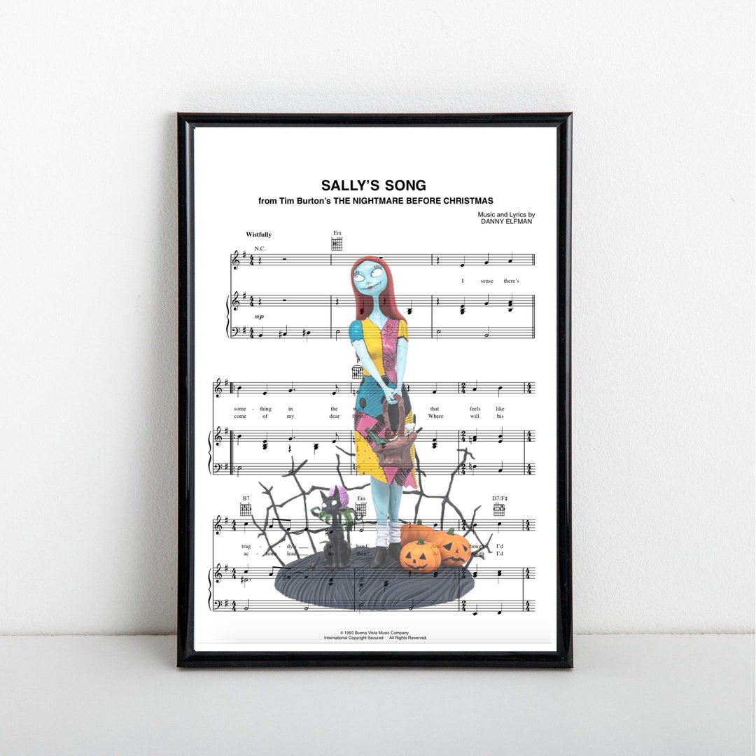 Sheet music listing image for Sally’s Song from The Nightmare Before Christmas