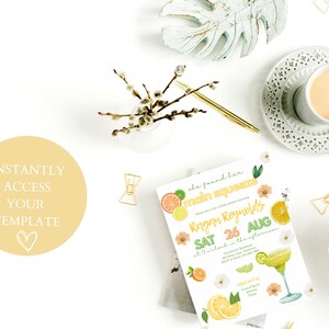 She Found Her Main Squeeze Bridal Shower Invitation Template