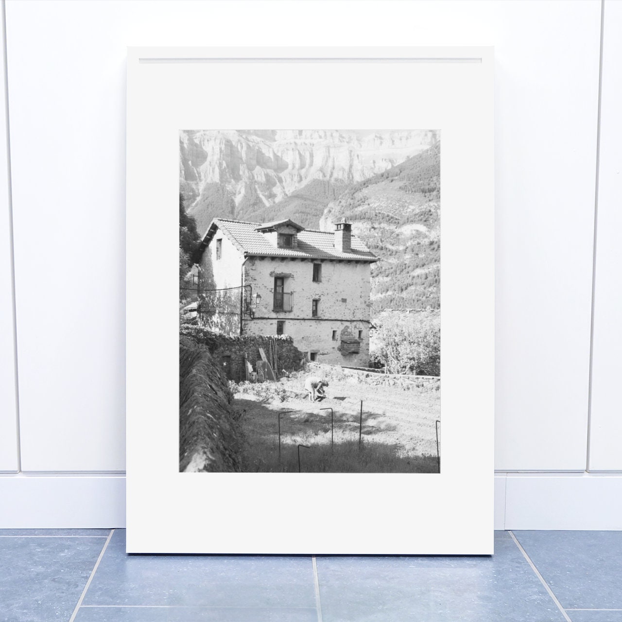 Digital Download Printable Black and White Photo House and - Etsy