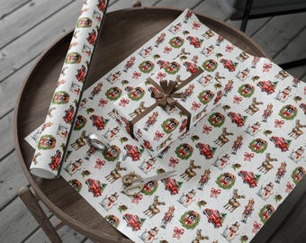 Designer Boxer Dog Custom Wrapping Paper  Gift Wrap Dog Mom Dog Lover Watercolor Christmas Holiday Dog Mama Unique Present