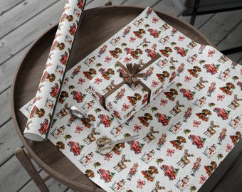 Elegant Dachshund Weiner Dog Custom Wrapping Paper  Gift Wrap Weiner Dog Mom Dog Lover Watercolor Christmas Holiday Dog Mama Unique Present