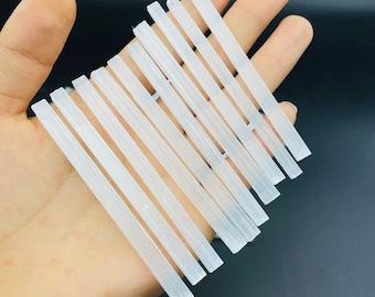 Raw Selenite Sticks, Selenite Crystal Wands, Cleansing Crystal, Charging Crystal, Raw Selenite Sticks