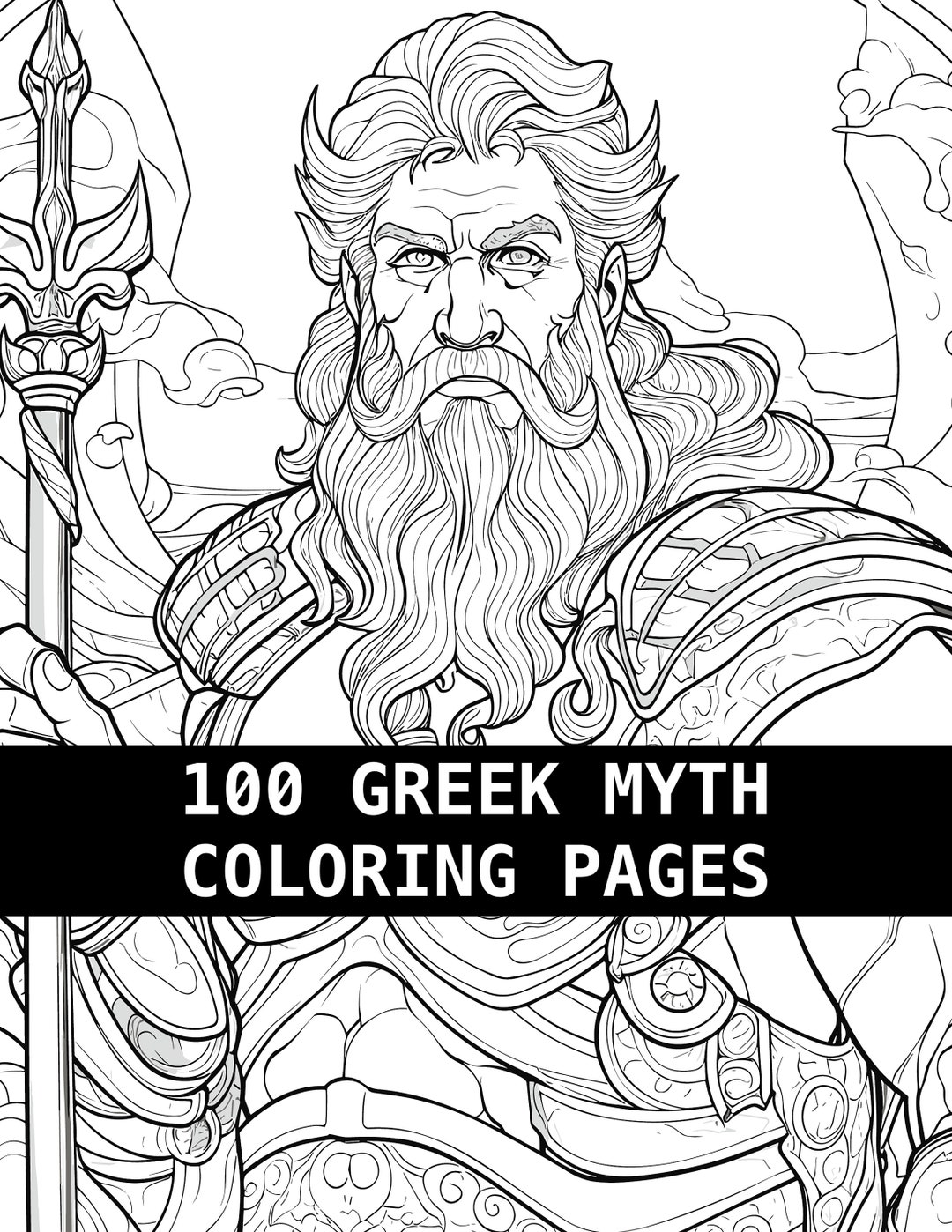 100 Greek Mythology Coloring Pages Printable PDF Digital - Etsy