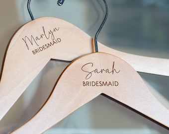 Personalized Wedding Hanger, Hanger for Wedding Dress, Wedding Hanger For Bride, Wooden Engraved Hanger, Bridal Dress Hanger (VM-HAN343)