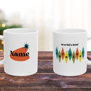 PERSONALIZED World&#39;s Best Caregiver, Ceramic Mug 11oz