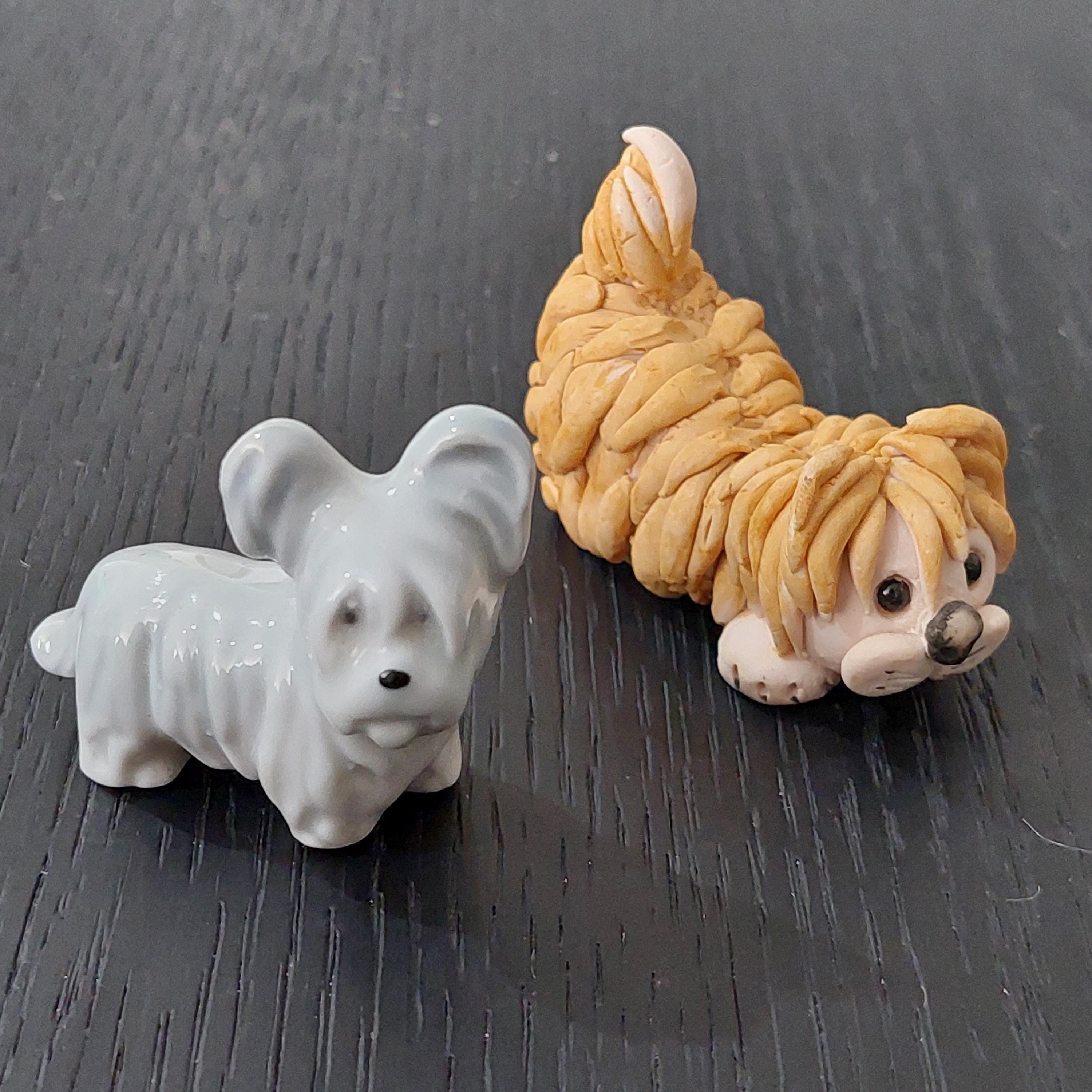ヴィンテージのミニチュアテリア犬の置物 - Etsy 日本