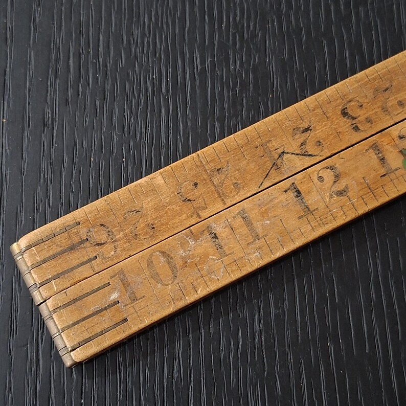 Vintage Timber and Brass Folding Rulers, Two Axe and 102 Dutch - Etsy ...