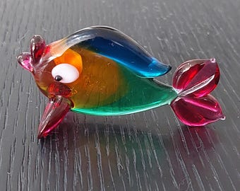 Vintage Miniature Art Glass Animal Figures, Rabbit, and Fish - Etsy