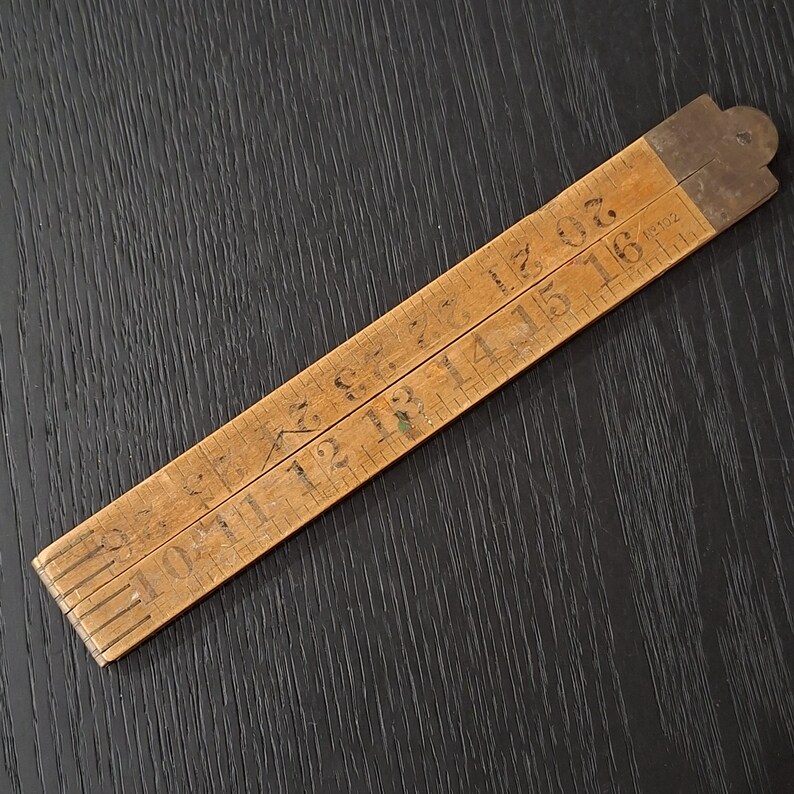 Vintage Timber and Brass Folding Rulers, Two Axe and 102 Dutch - Etsy