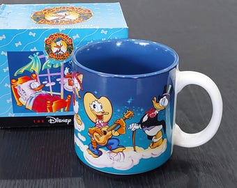 Vintage Disney Donald Duck Ceramic Mug with Original Box