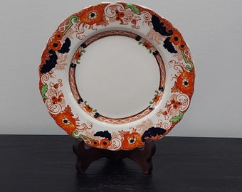 Wedgwood & Co Side Plate Vintage 1930's, Stunning Orange Floral