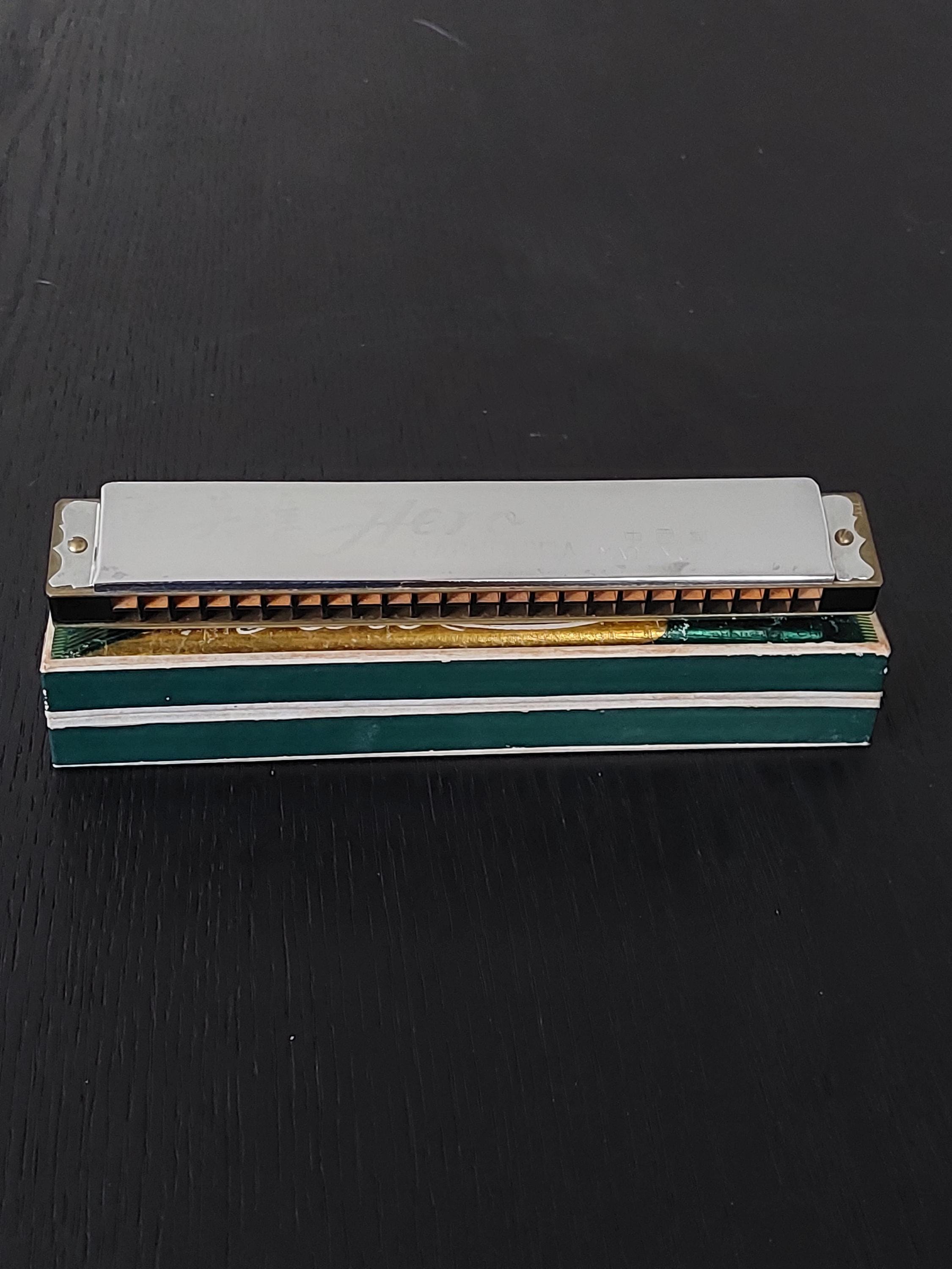 Vintage 1960's Hero Harmonica Shanghai China 48 Holes in Original